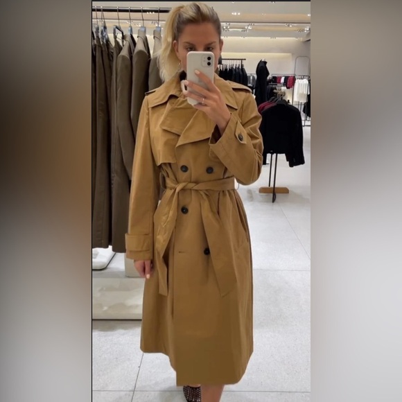 🔥🔥Zara Water Repellent trench coat(oversized) - Picture 3 of 13